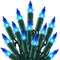 Blue Christmas Lights, 20FT 100 Count Incandescent Christmas Mini Tree String Lights, Waterproof Christmas Decorations for Outdoor Indoor Xmas Patio Home Party Garden Yard Decor
